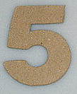 Paper Shape cijfer 5