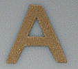 Paper Shape letter A