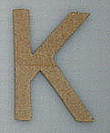 Paper Shape letter K