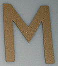 Paper Shape letter M
