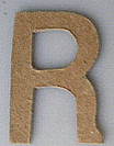 Paper Shape letter R