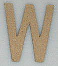 Paper Shape letter W