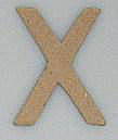 Paper Shape letter X