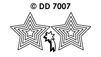 DD7007 Kerst ster in ster goud