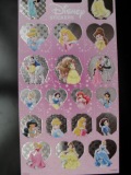 fra0880 Disney Princess Holografisch stickers 19 stuks