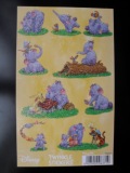fra371 Winnie the Pooh Glitter stickers klein / groot Lollifant