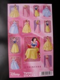 fra403 Disney Princess Glitter stickers 13 stuks