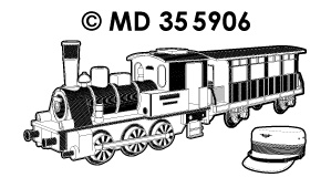 MD355906 Treinen transparant/zilver