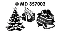 MD357003 Kerst/boom/cadeaus/klokken transparant / goud