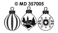 MD357005 Kerstballen 35 stuks transparant / zilver