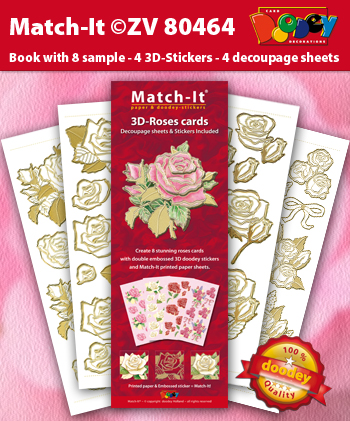 ZV 80464 3D Roses Cards
