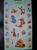 fra0290 Winnie the Pooh Glitter stickers klein / groot