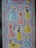 fra0451 Disney Princess Glitter stickers klein / groot