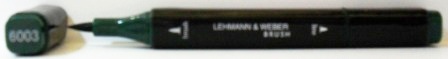 L&W 6003 brush donker groen