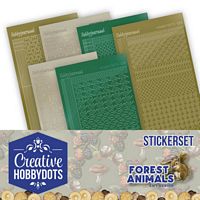 Creative Hobbydots boekje 12 Forest Animals Sticker set **