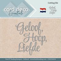 Card Deco Essentials CDECD0054 Snijmal Geloof / Hoop / Liefde - Klik op de afbeelding om het venster te sluiten