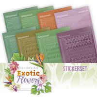 Creative Hobbydots boekje 16 Exotic Flowers Sticker set