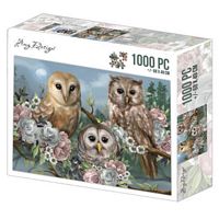 Puzzel ADPZ1010 Romantic Owls ( romantische uilen ) - Klik op de afbeelding om het venster te sluiten