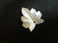 Kralenboom kunststof bloem 07 wit 3 cm zakje inhoud 10 stuks
