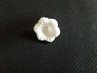 Kralenboom kunststof bloem 04 wit 2 cm zakje inhoud 10 stuks
