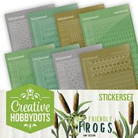 Creative Hobbydots boekje 10 Friendly Frogs Stickerset