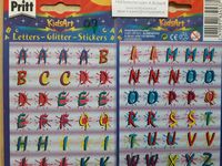 Pritt KidsArt glitterstickers 07 Letters ABC OP=OP