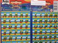 Pritt KidsArt glitterstickers 09 Letters ABC OP=OP