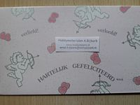 Cadeau-envelop 035 Hartelijk gefeliciteerd verliefd/verloofd