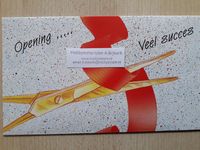 Cadeau-envelop 039 Opening Veel succes