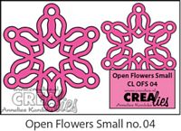 Crealies Open Flowers snijmal / stans no 04 klein