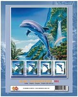 3D Schilderij Dolfijn 2 art.no 3/002 - Klik op de afbeelding om het venster te sluiten