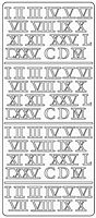 Au 0013-0905 Romeinse cijfers Zilver