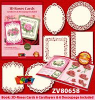 ZV 80658 3D Roses Cards