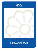 Fluweel sticker blanco 07 wit