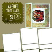 Layered Frame Cards set 001