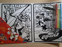 Disney Fluweel kleurplaat Mickey no 02 2 stuks 20 x 25 cm OP=OP